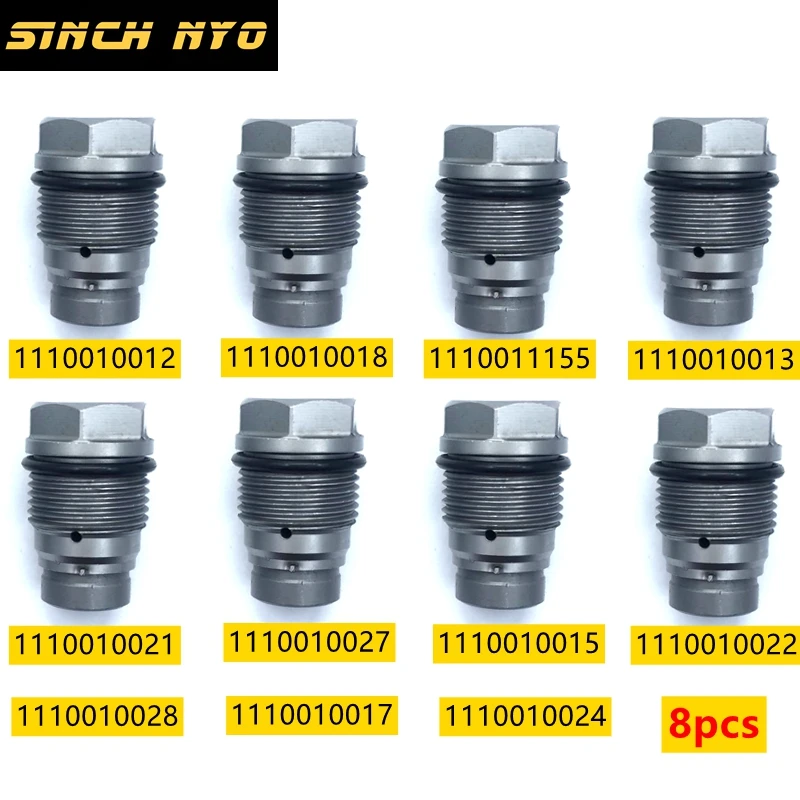 

8PCS Pressure Limited Valve For1110010017 1110010028 1110010018 1110010015 1110010026 1110010027 1110010024 Injector Pump Diesel