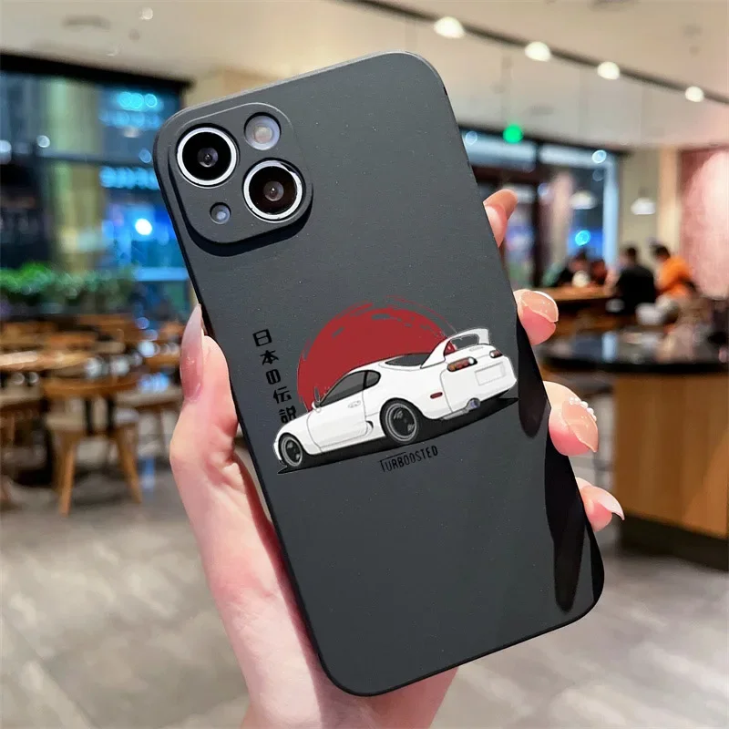 Japan Anime Initial D Car AE86 Soft Silicone Phone Case - Animation Design Cover