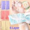 6 Layer Thickened Foaming Soap Bags Facial Cleanser Mesh Bag Body Washing Bubble Foam Net Household Shower Cleaning Accessories 1