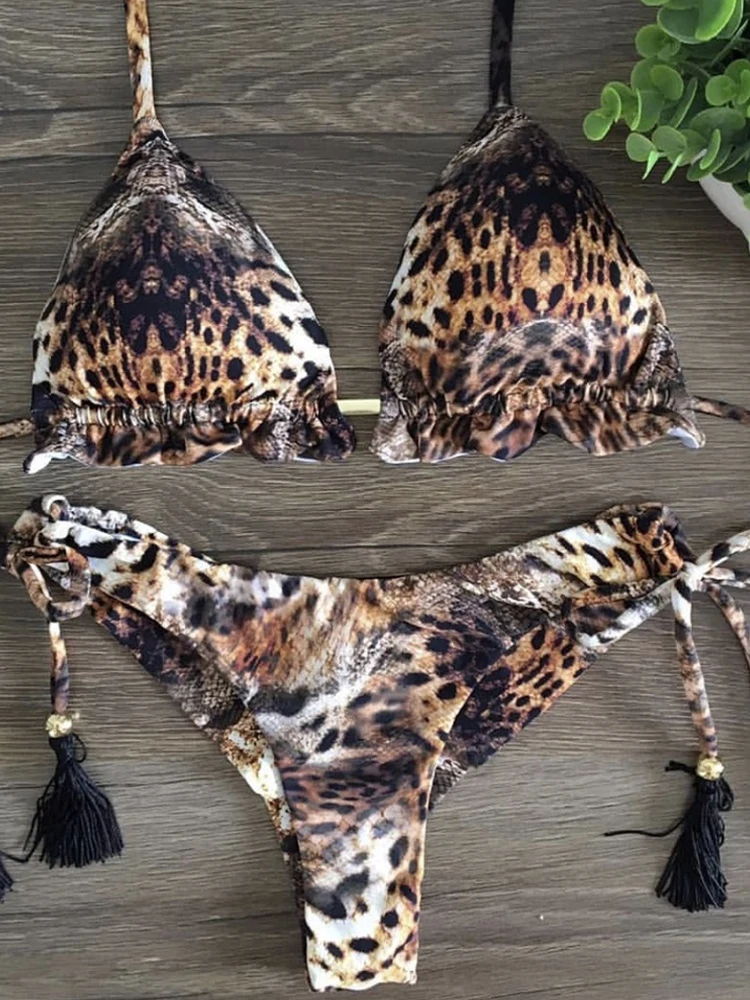 Micro Bikini 2023 Sexy Women Swimsuit Female Rib Bikini Set Push Up