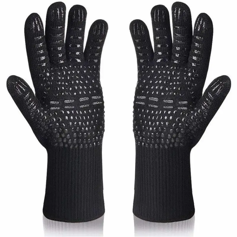 Silicone Kitchen Gloves for High Temperature BBQ