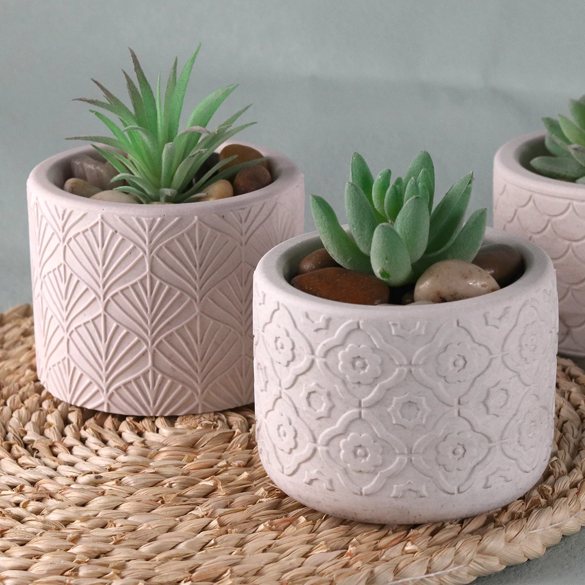 Cylinder Flower Pot Silicone Molds DIY Cement Concrete Plaster Candle Jar Box Pottery Mould Handmade Planter Gardening Decor silicone mold