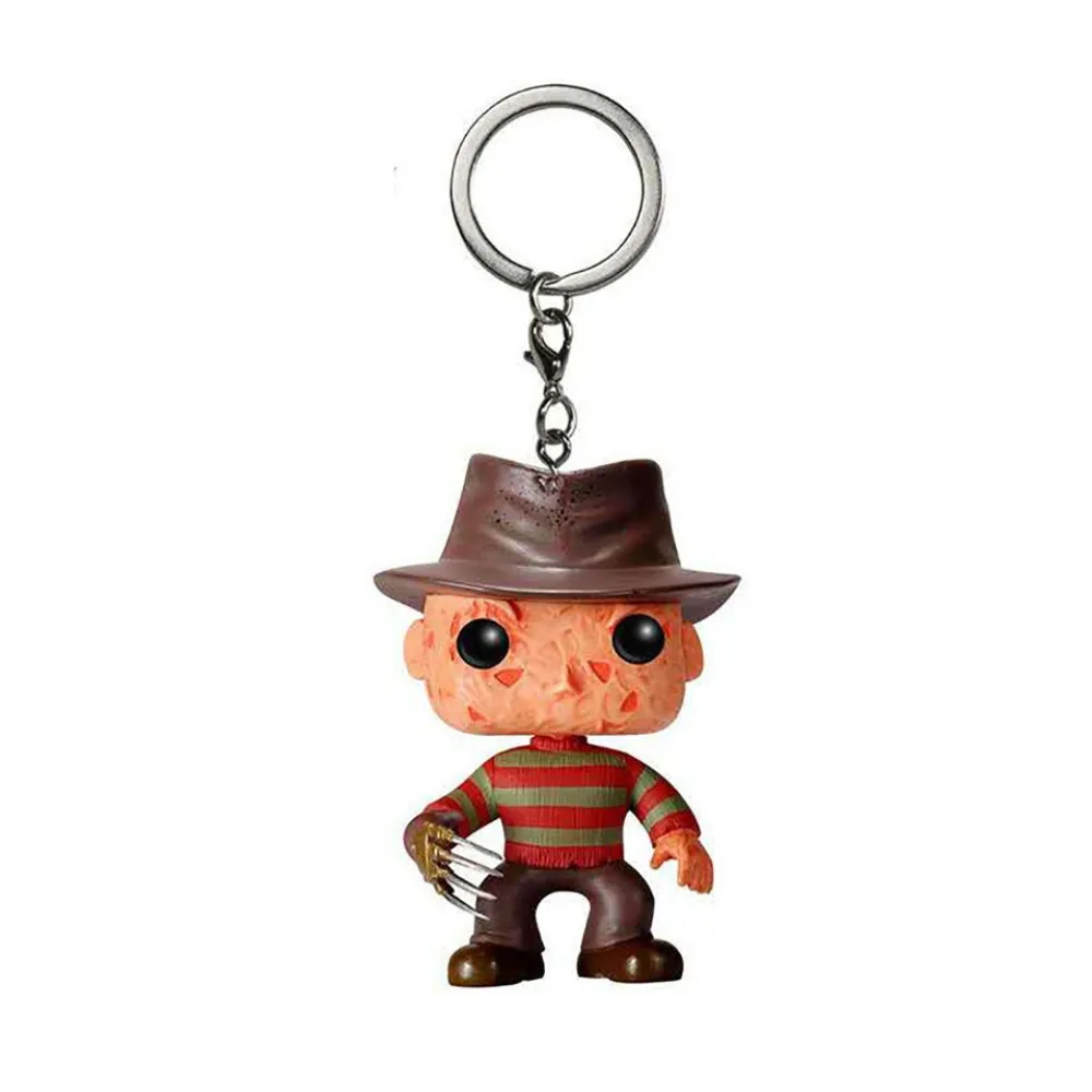 FUNKO POP A Nightmare on Elm Street Keychain Holiday Collection Dolls Freddy Krueger Backpack Pendant Christmas Gifts Keychain 3