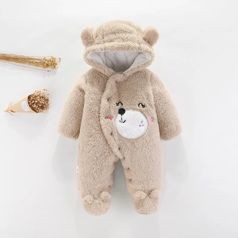 Rompertje voor pasgeborenen, baby, meisjes, cartoon, capuchon, romper