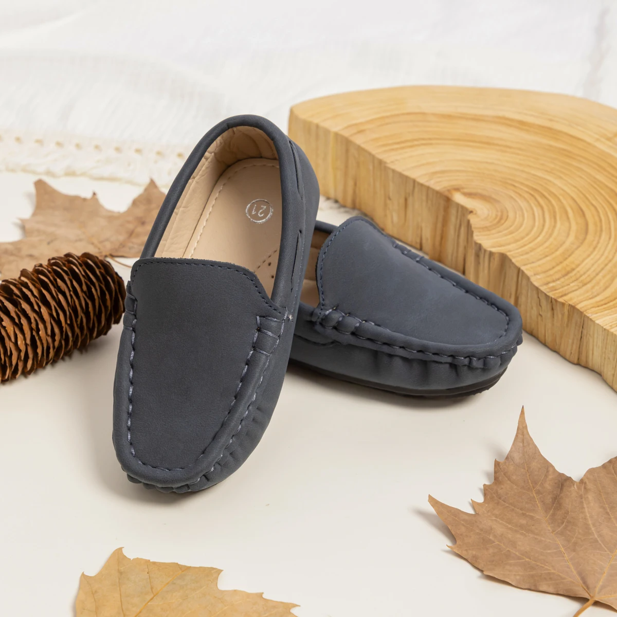 Herbst Kinder campus der Trend Kinder Jungen Sojabohnen schuhe weich besohlte rutsch feste Party vielseitige Freizeit kleid Slipper Wohnungen Schuhe – Detail 9