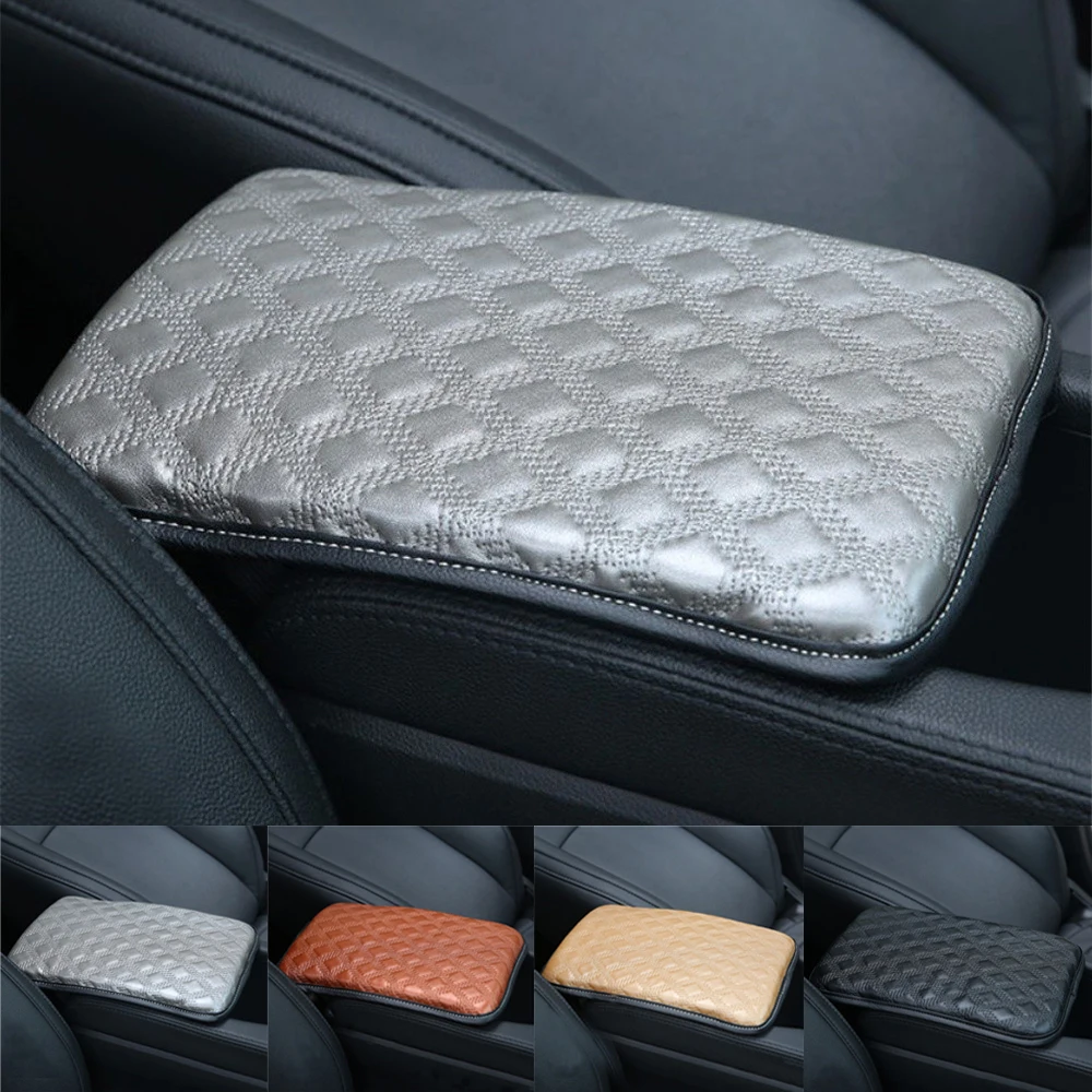 

PU Leather Car Armrest Mat Center Console Arm Rest Protection Cushion For Hummer H1 H2 H3 Auto Armrests Storage Box Cover Pad