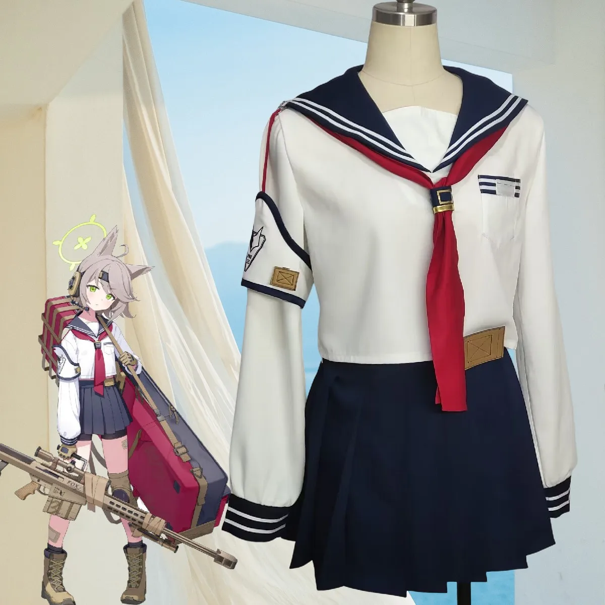 

COS-KiKi Blue Archive Otogi Game Suit Cosplay Costume Nifty Lovely Uniform Halloween Party Role Play Outfit Custom Any Size