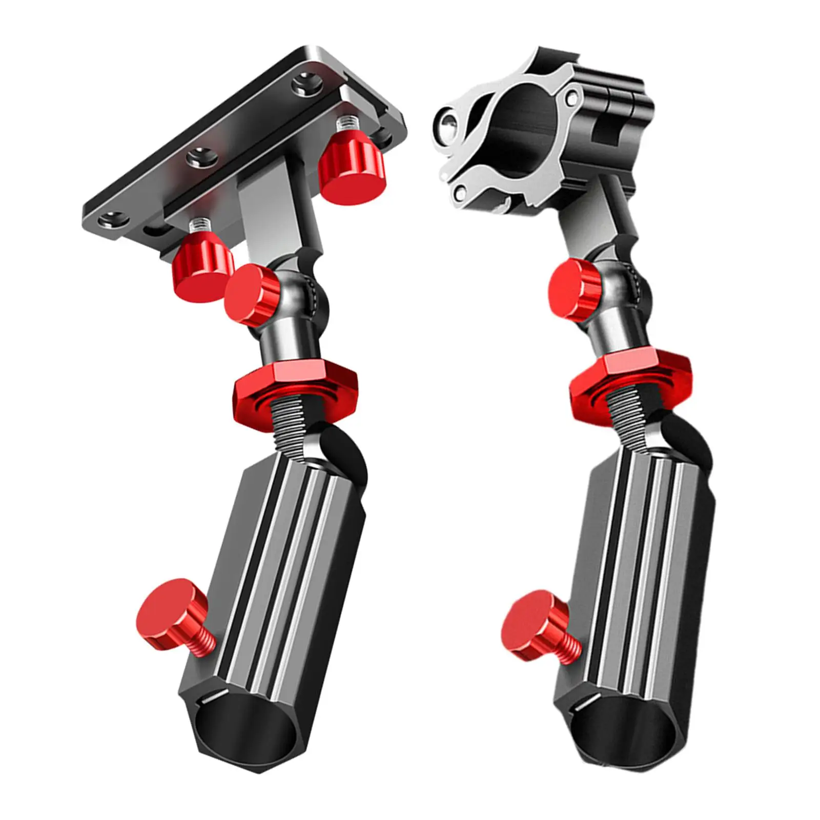Universal Fishing Rod Holder Aluminum Alloy 360 Degree Adjustable Snap Fixed Fish Rod Rack Fishing Accessories