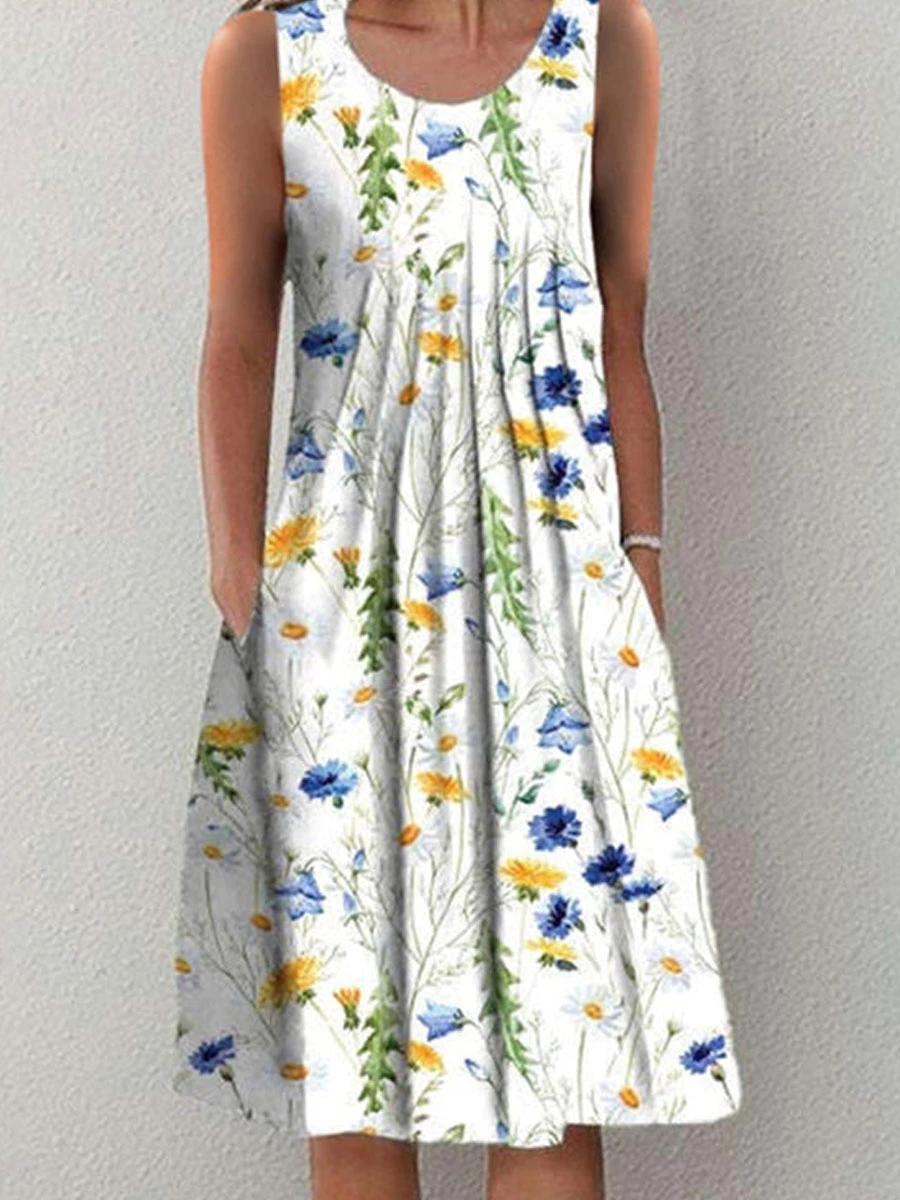 Fashion Elegant Women Dress Loose Casual Dress Women Printed Dress New Temperament Hot Sale 2025