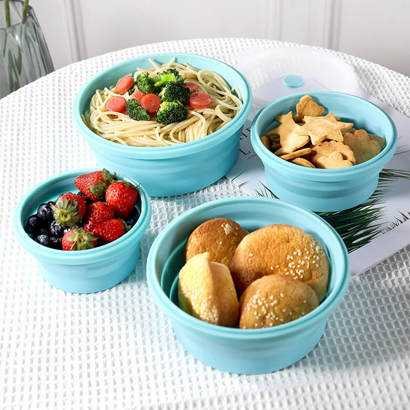 Collapsible Bowl Camping Collapsible Bowls, 3pcs Food Grade