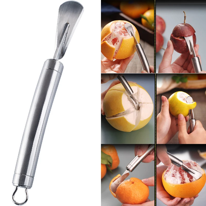 Stainless Orange Peeler Opener Lemon Cutter Fruit Peel Remover Tool Grapefruit Slicer Fruit Peel Remover Tool Kitchen Accessorie