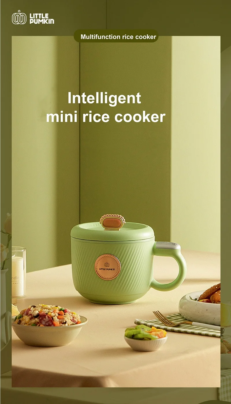 Description Picture 2 of item1.2L Smart Rice Cooker Portable Non-stick Electric Cooker Electric Heating Lunch Box Multifunctional Insulation Pot With Steamer