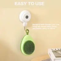 New Small Brush for Dogs and Cats Avocado Orange Style Fruit-Shaped Decompression Needle Comb Dry Massage Comb 4