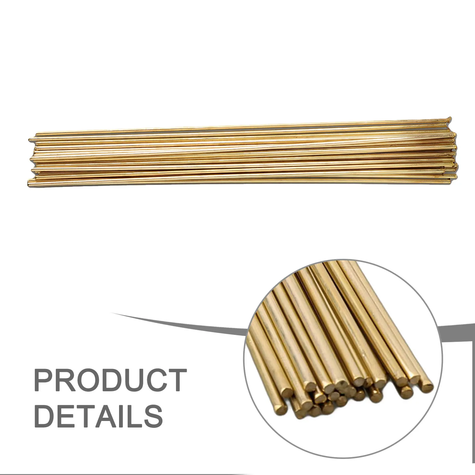 25PCS Brazing Rods 25cm*2.5mm/3.0mm For Oxyacetylene Gas Welding Brazing Rods Brass Solder Welding Rod