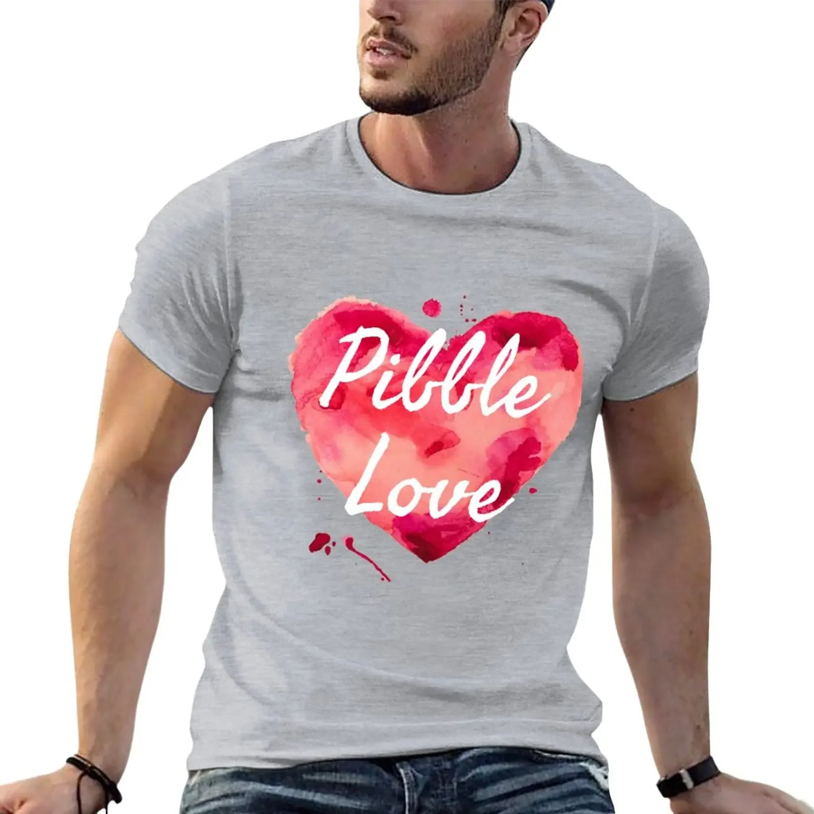 

Pibble Love T-Shirt sweat quick drying mens clothing
