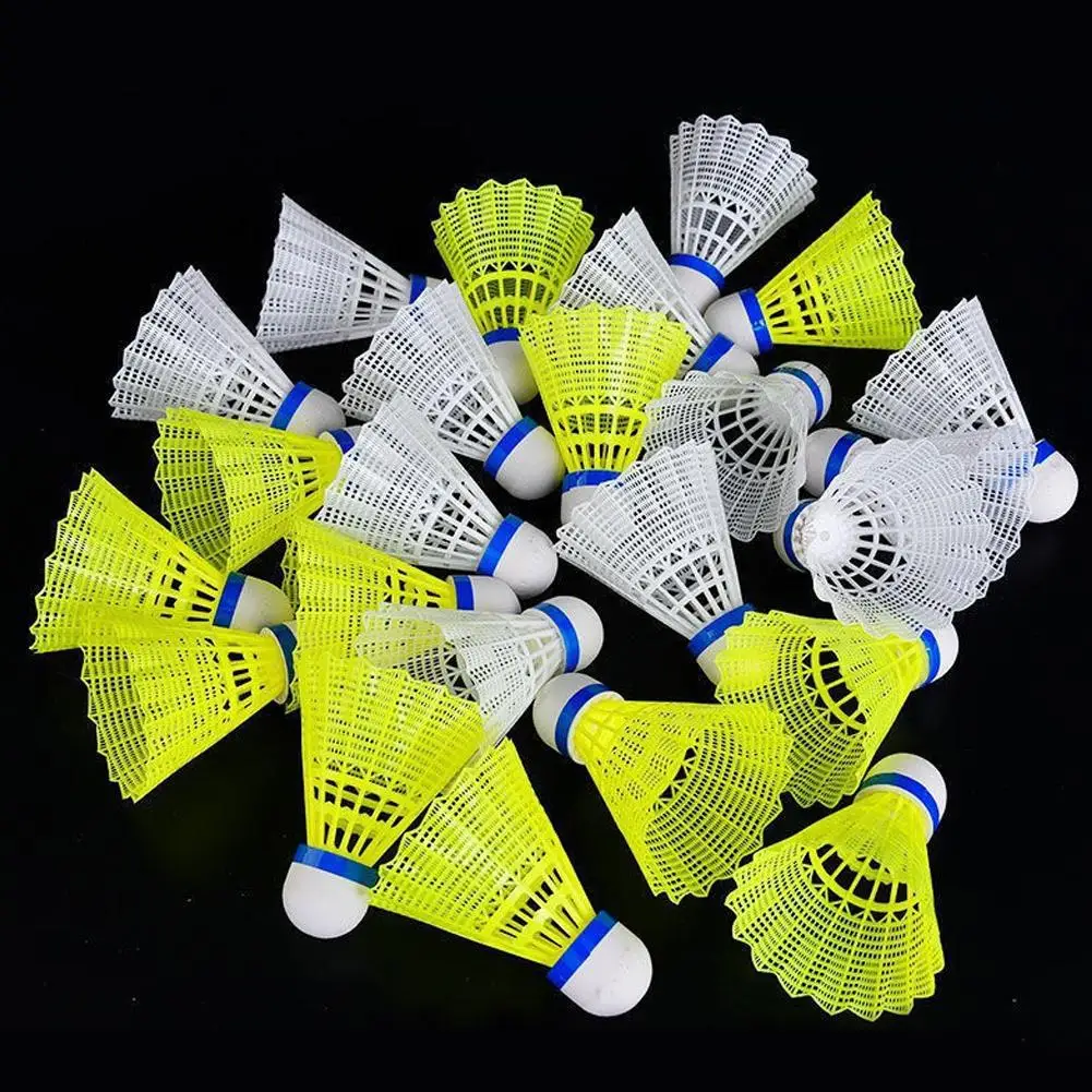 3/6PCS Shuttlecocks Yellow Nylon Shuttlecocks Badminton Indoor Outdoor Sports Badminton Training Balls badminton shuttlecock badminton ball