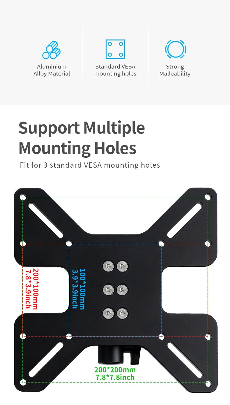 Selens TV Mount Bracket Stand Attachment and Wall Mount Removable Adapter Plate