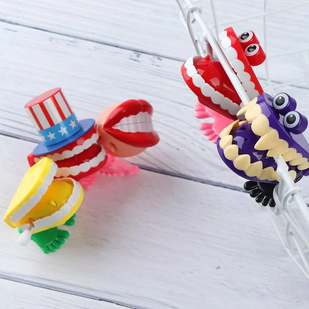 7 Pcs Jumping Teeth Bulk Kids Toys Wind-up Funny Walking Clockwork Plastic  Child - AliExpress
