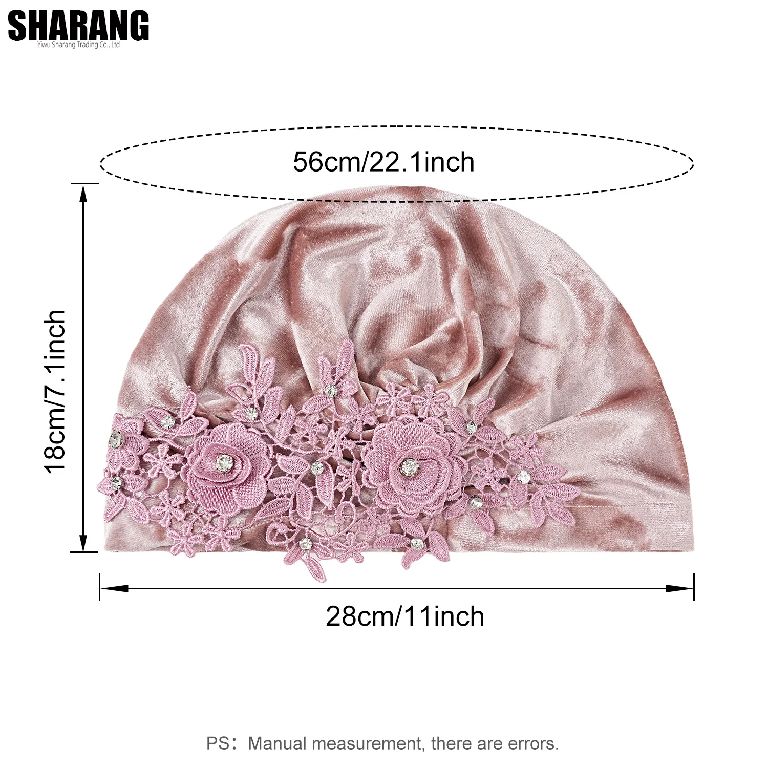 Neue Blume Dekoration Turban Einfarbig Für Frauen Mode Haar Tragen Kopf Wrap Damen Kopfbedeckungen Krebs Hüte Indien Kappe Bandana – Detail 2
