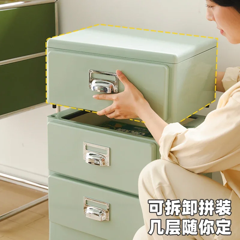 Fashionable Cream Style Children's Bedside Table Creative Modern Small Bedroom Storage Cabinet Sofa Side Storage Cabinet