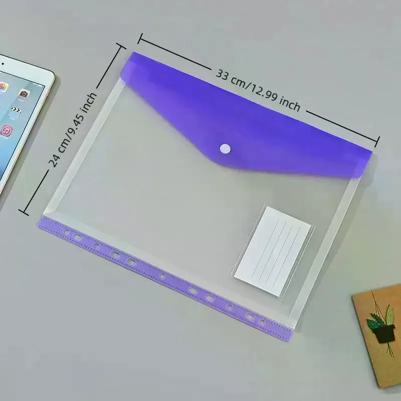 6/12 Pacchi di Cartelle Organizer A4, Cartelle Espandibili in Plastica, Buste per Cartelle, per Scuola, Ufficio, Casa - immagine 3