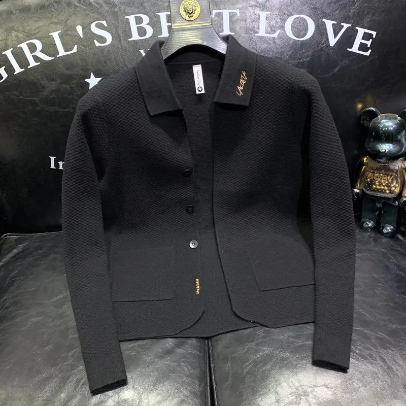 

Мужской трикотажный кардиган, универсальный кардиган, весна-осень 2024