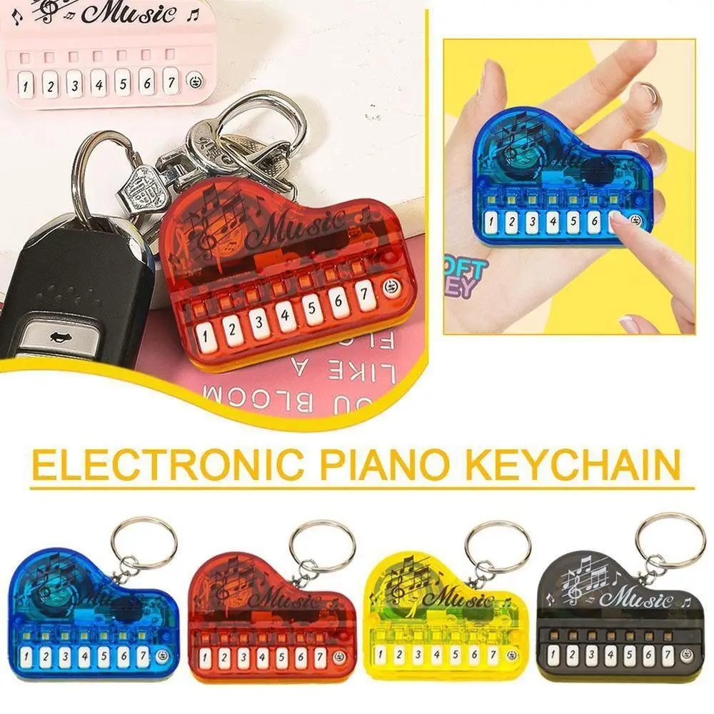 

1PC Portable Musical Instrument Toy Piano Keychain Mini Electronic Keyboard Keychai Fashion Gift