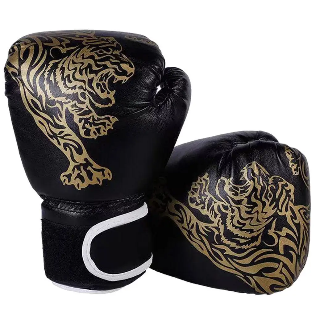 Adult Men’s Women’s Kids 6oz Boxing Gloves PU Leather MMA Muay Thai Sanda Punching Bag Combat Fight Adults Kickboxing Gloves