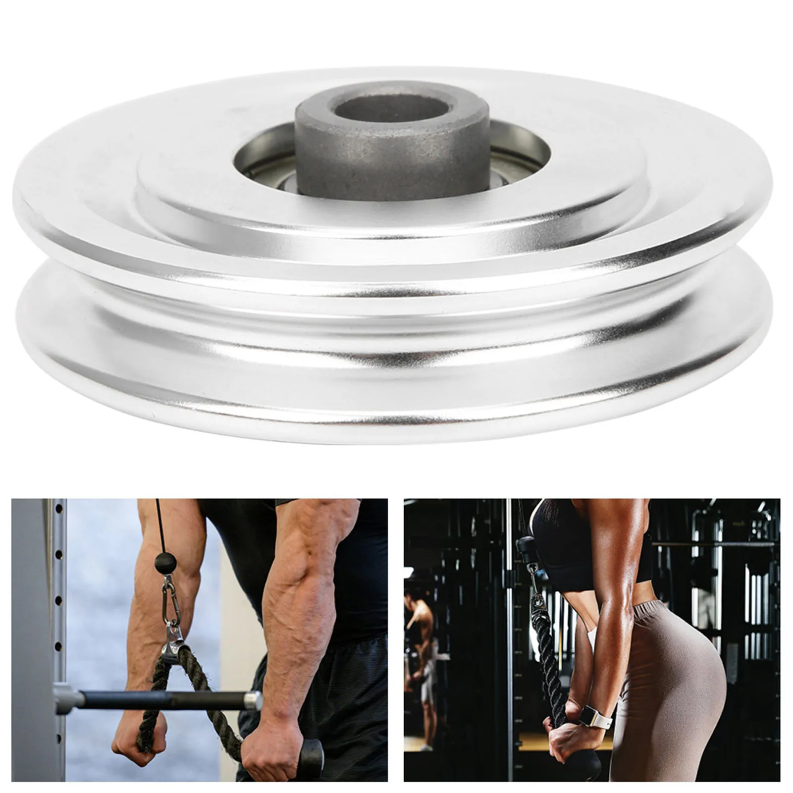 Aluminium Alloy Pulley Strength Training Exercise Hardware Fitness Equipment Accessories70mm Diameter 2