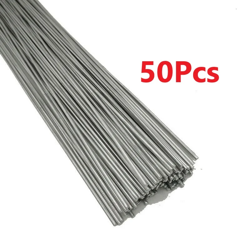 50Pcs 1.6mm 33cm Low Temperature Welding Rods Aluminium Corrosion Resistant Welding Brazing Rods Fast Easy Soldering