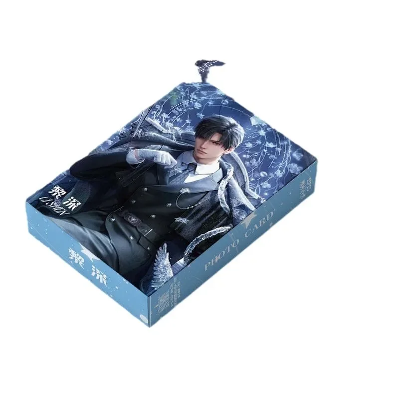 Love and Deepspace Decor Starlight Laser Lomo Card Photo HD Xavier Zayne Sylus Album Photo Card for Fans Collect Postcard 55PCS 4