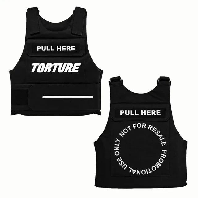 Bullet proof vest men Hiphop rapper night club dancer vest street fashion men clothing Mens