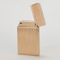 D Brand Gas Lighter Bright Sound Classical Metal Wiredrawing Smoke Gadget High-end Father's Day Collectible Gift 2025 2