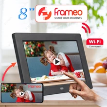 8" Electronic Album with Frameo APP Smart WiFi Photo Frame Digital Picture Frame 1280*800 IPS Touch-screen 16GB Storage for Gift