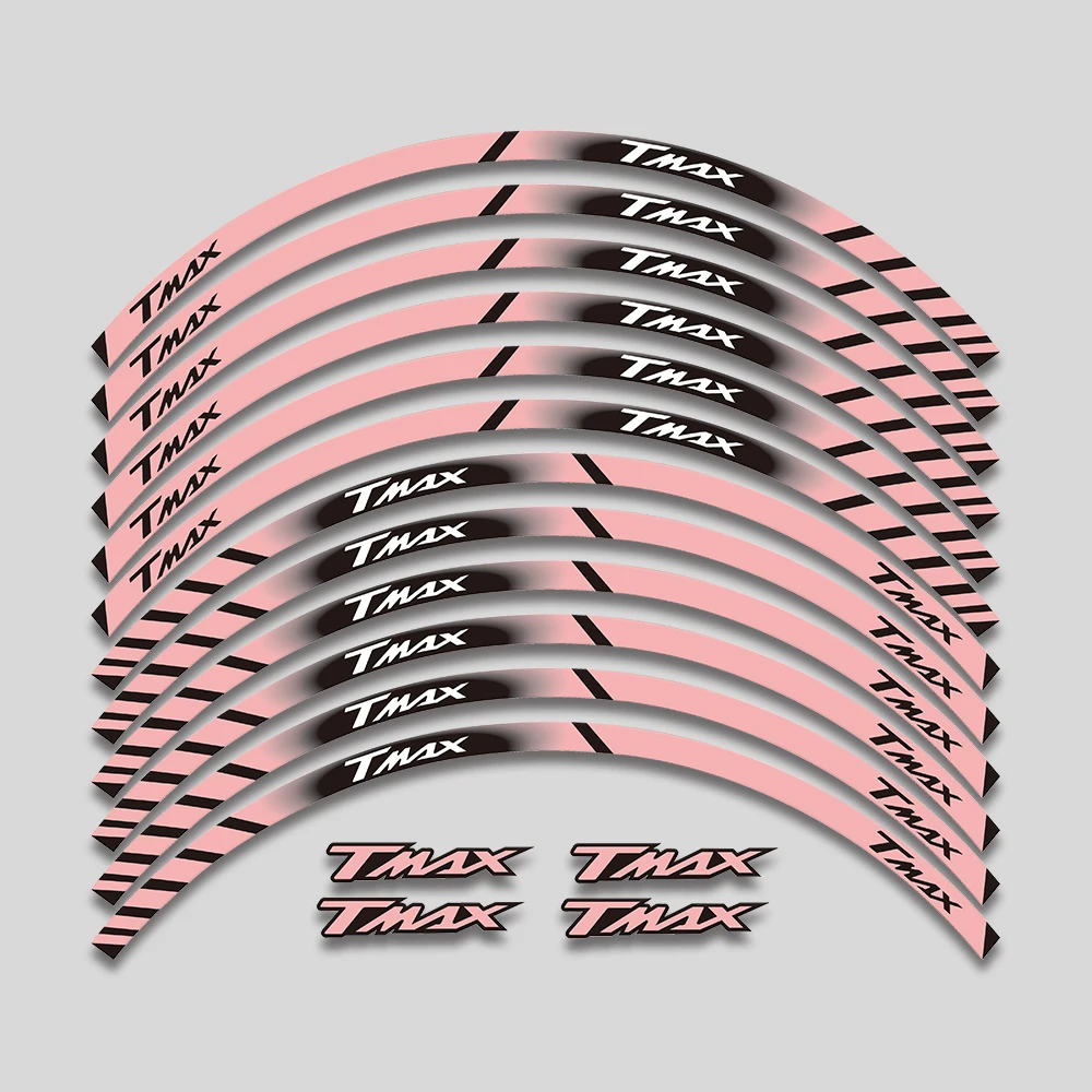 

For Yamaha TMAX500 TMAX530 TMAX 500 530 15'' new pattern Sticker Motorcycle Accessories Wheels Reflective Stripe Rim Tire Decals