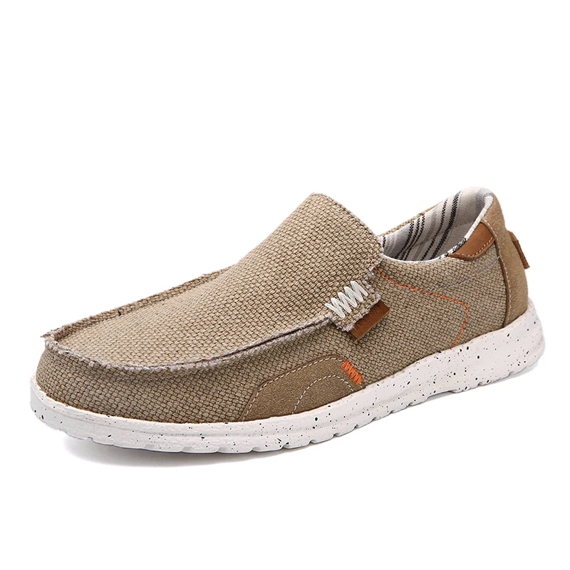 Summer Breathable Sneakers Men Canvas Shoes Slip On Loafers Men Comfty Casual Men Shoes Lightweight Flats Men Walking Zapatos 2