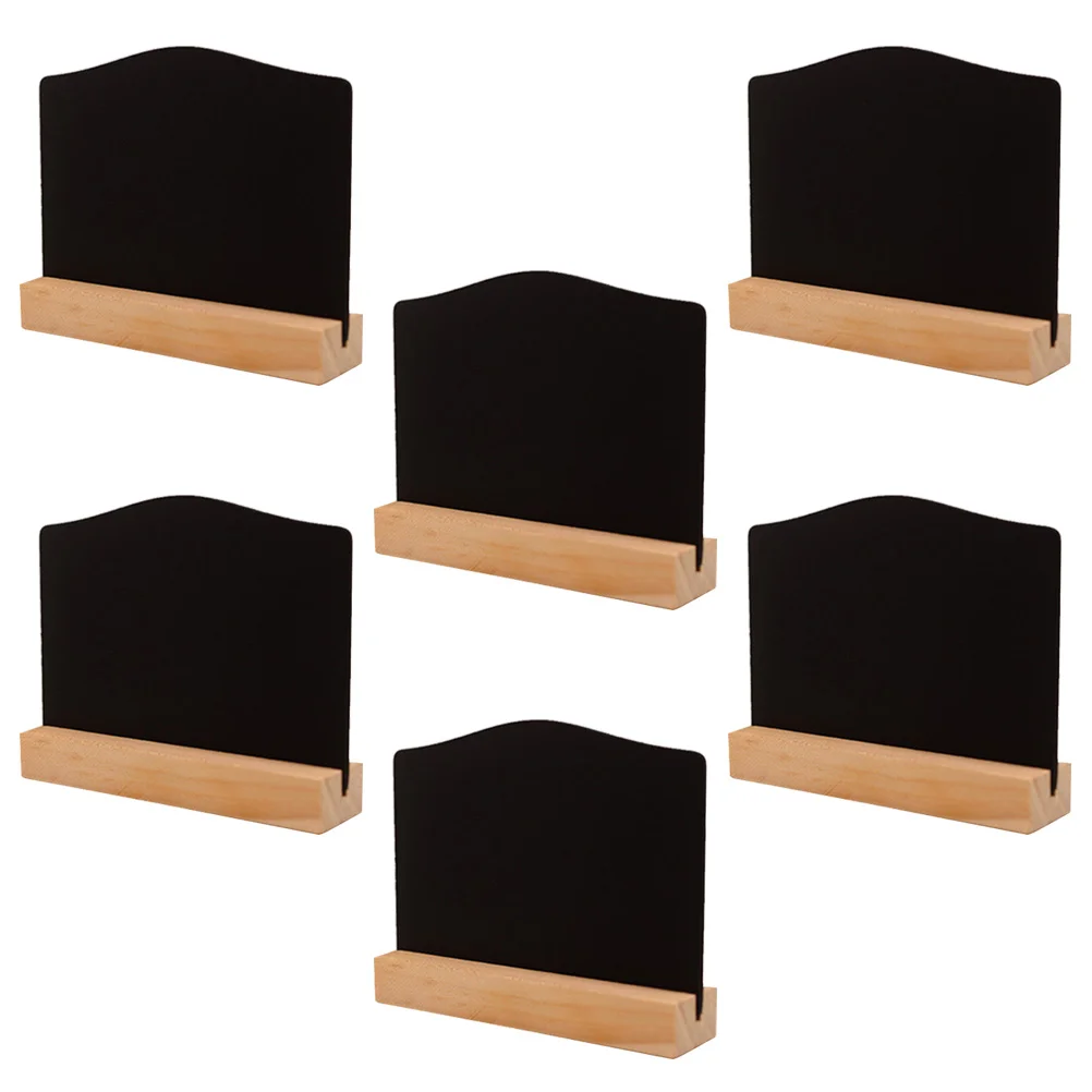 

Wooden Blackboard Stand Blackboard Tabletop Chalkboard Signs Double- sided Chalkboard Home Decorative Accessories