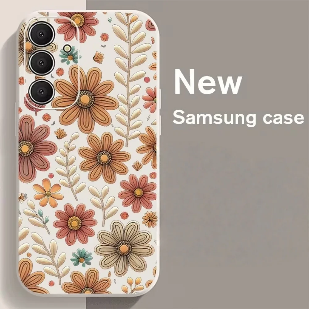 Cartoon Sunflower Pattern Anti-Slip Phone Case - TPU Cover