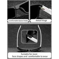 Lunettes de soleil polarisées Shimano 2026 pour hommes – Idéales pour la conduite, le cyclisme, le camping, la randonnée, la pêche – Lunettes de soleil classiques UV400 3