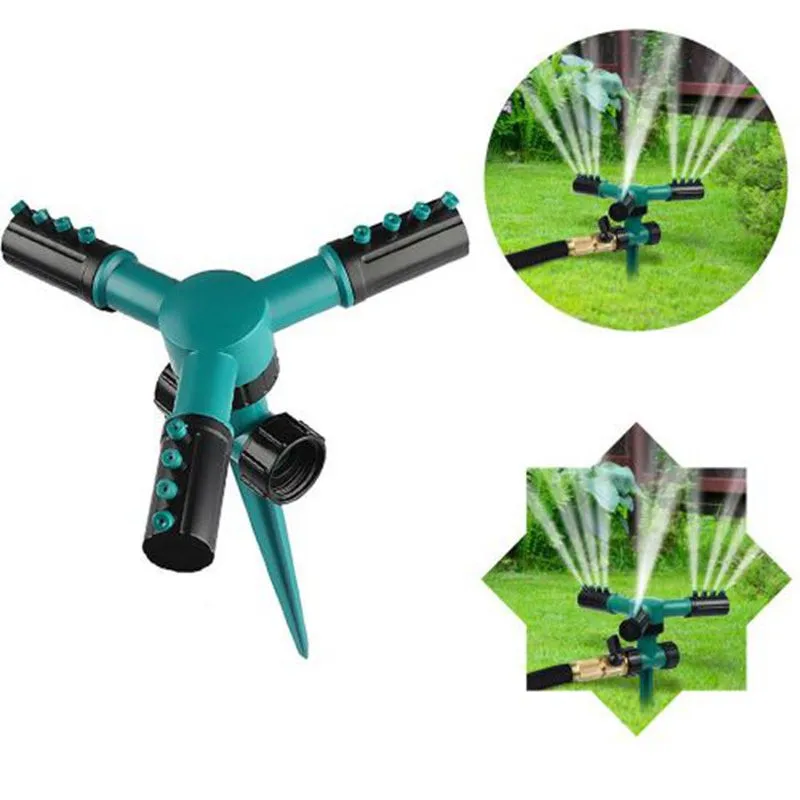 

Ground Insertion Sprinkler 360 ° Automatic Rotation Wide Coverage Lawn Garden Vegetable sprinkler serial pin Spray sprinkler