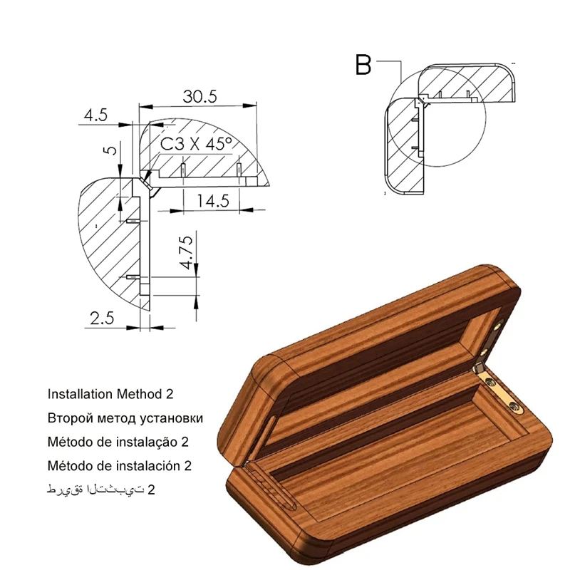 Furniture Hinge Zinc Alloy 90 Degree Seven-letter Spring Hinges 10PC 30X30mm for Jewellery Case Cabinet Fittings Hardware
