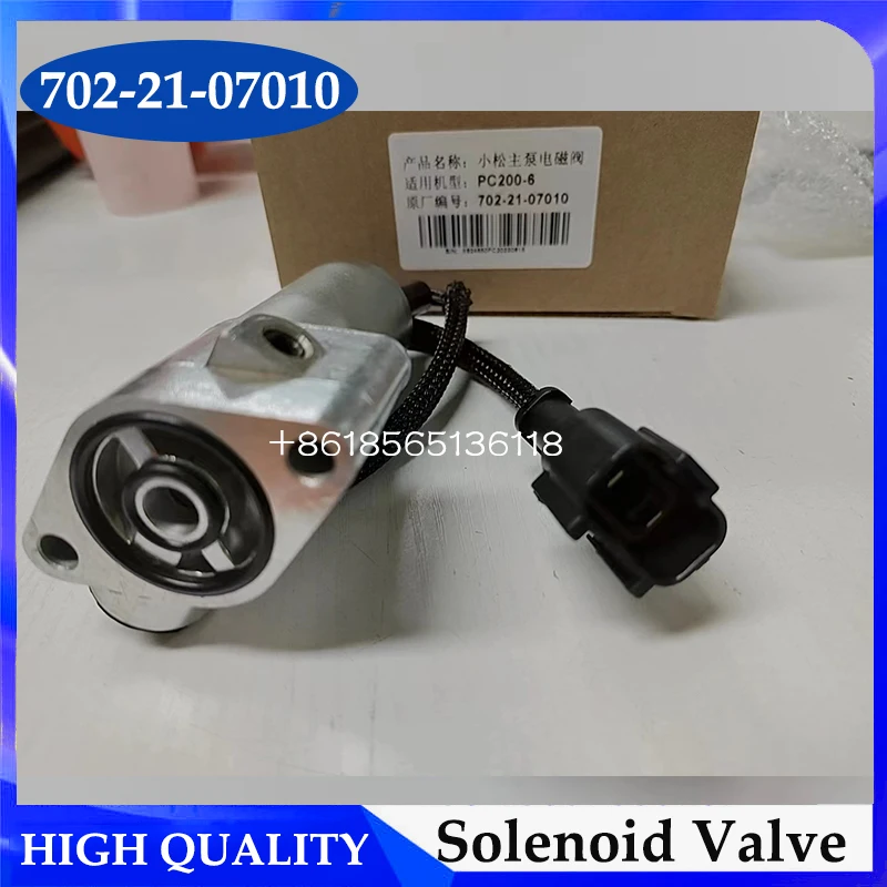 

702-21-07010 PC200-6 PC220-6 Hydraulic Main Pump Solenoid Valve for Komastu Excavator Parts 702-21-07010