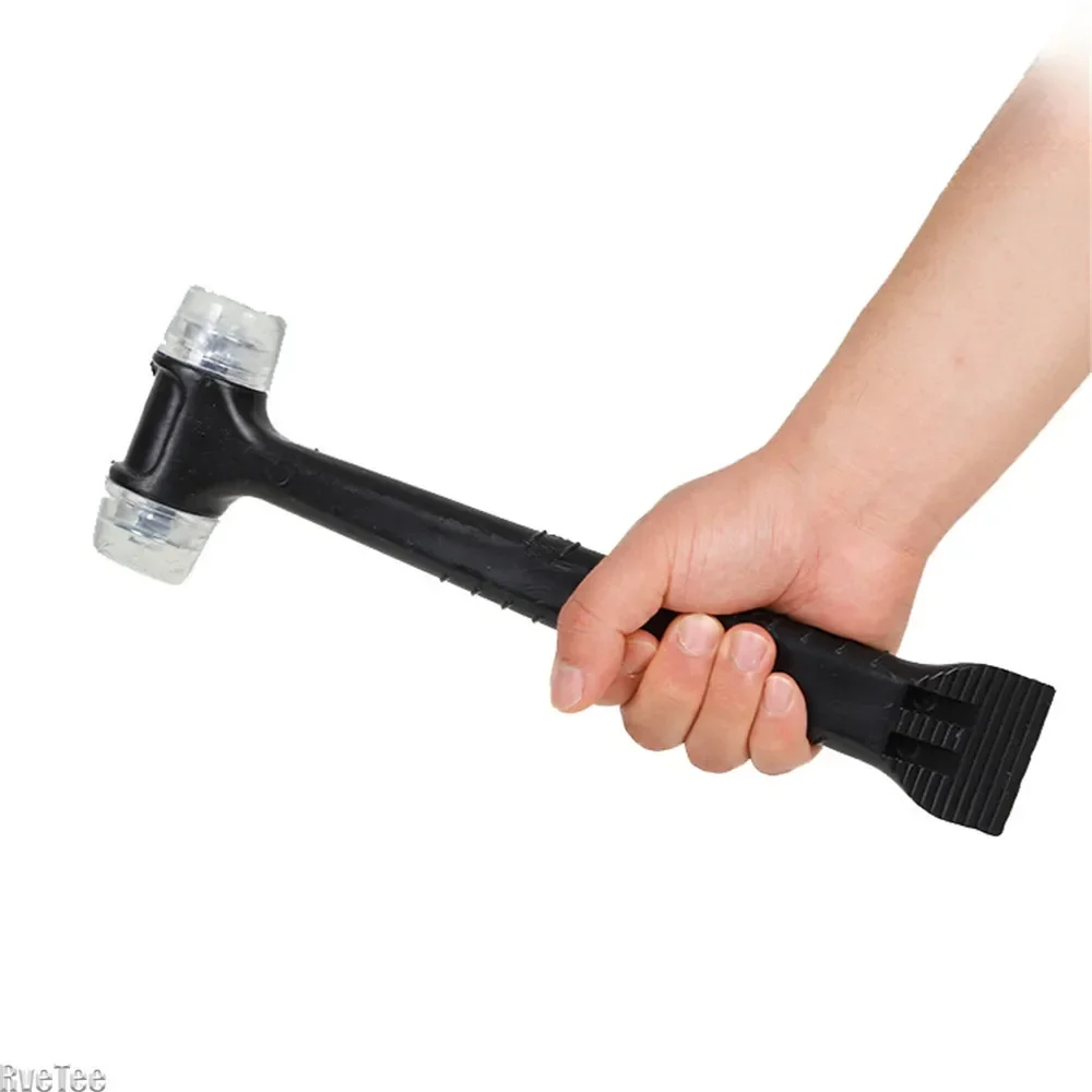 2 in 1 Rubber Hammer with Crowbar for Ceramic Tile Installation Tools Doors Windows 6