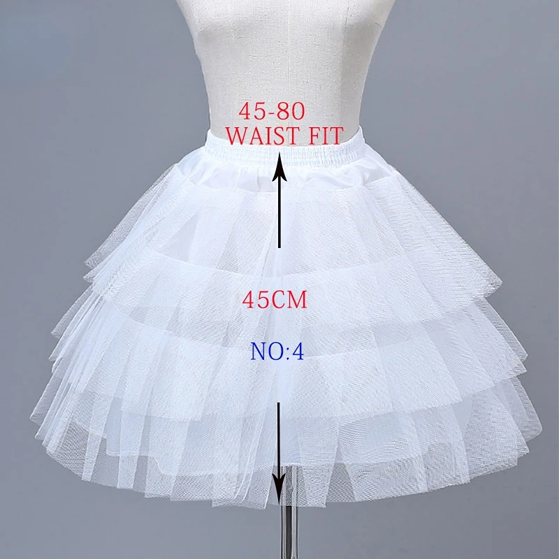 Flower Girls Petticoat Underskirt Cosplay Party Short Dress Jupon Enfant Fille Lolita Ballet Tutu Skirt Enaguas Sottogonna Mini