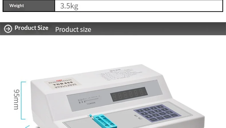 YBD-868 new IC tester digital integrated circuit tester component maintenance te