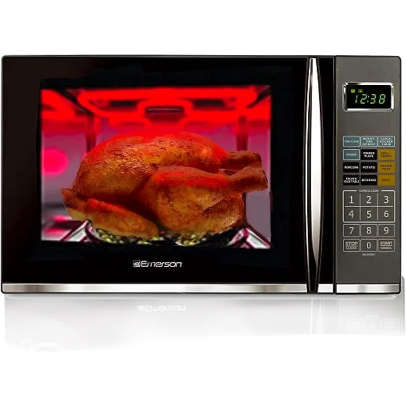 

Emerson 1.2 CU. FT. 1100W Griller Microwave Oven with Touch Control, Stainless Steel, MWG9115SB