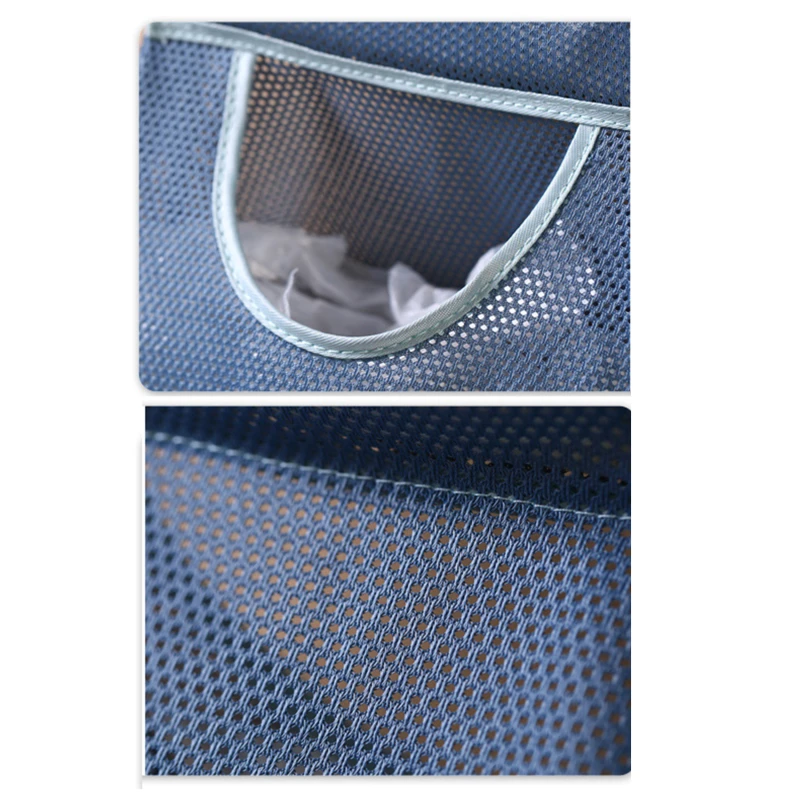 Garbage Bag Holder For Plastic Bag Wall Hanging Washable Mesh Storage Bags Plastic Dispenser Kitchen Tools