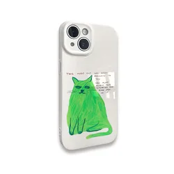 Fluorescent Green Funny Cat 2 - in - 1 Sturdy Phone Case and Back Cover - ForiPhone 11 Pro Max (2)