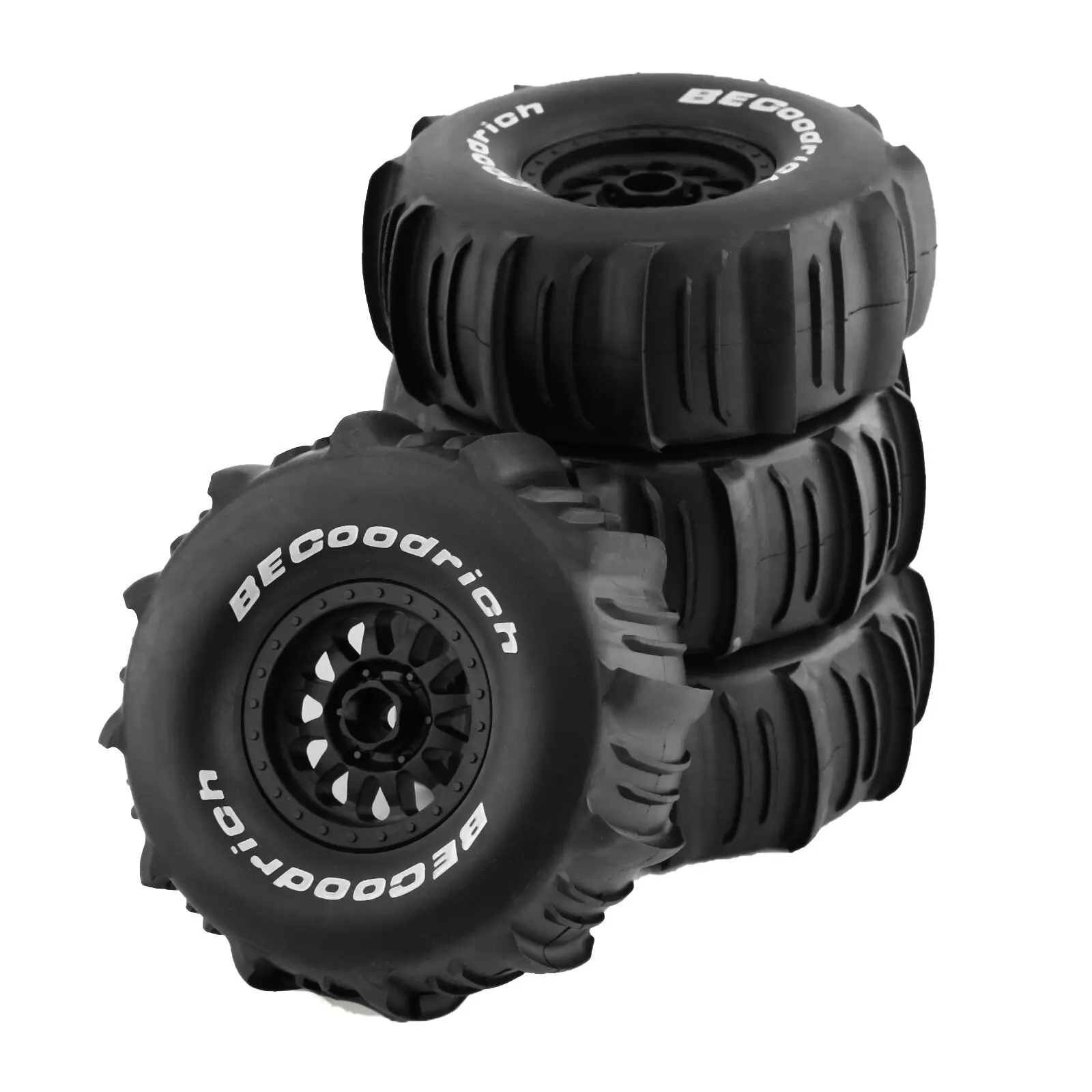 Pneus/roues Pour Camion RC 1/7 Desert - 138mm - Compatibles ARRMA Mojave, TRAXXAS UDR