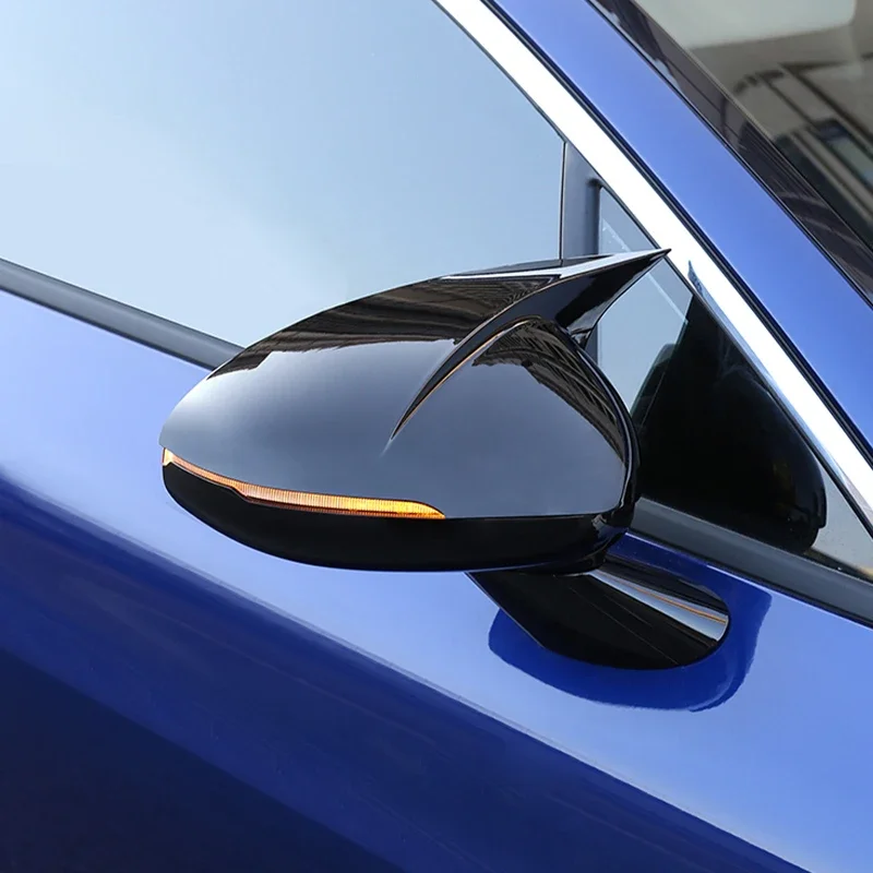기아 K5 옵티마 2020 2021 ABS 자동차 사이드 미러 커버 윙 캡 외부 도어 하우징 쉘 트림 접착 스티커